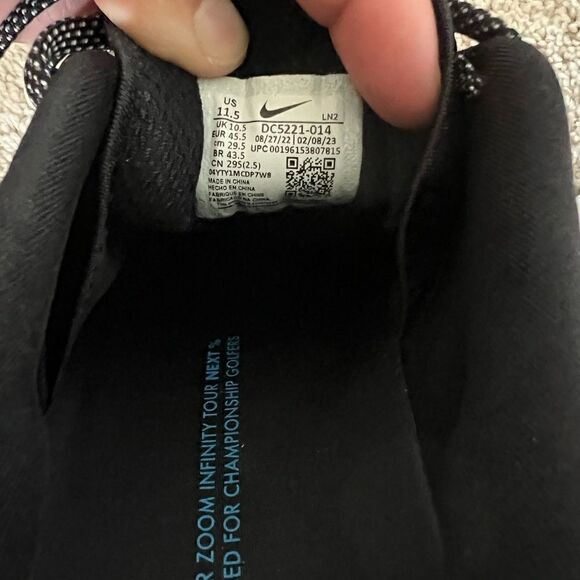 Nike Infinity Tour NEXT% Air Zoom Golf Shoes - Picture 9 of 10